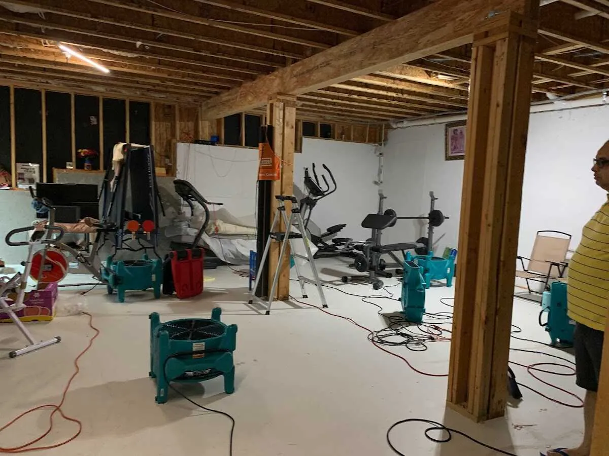 Basement drying equipment setup for Odor Removal & Deodorization in Mount Sterling
